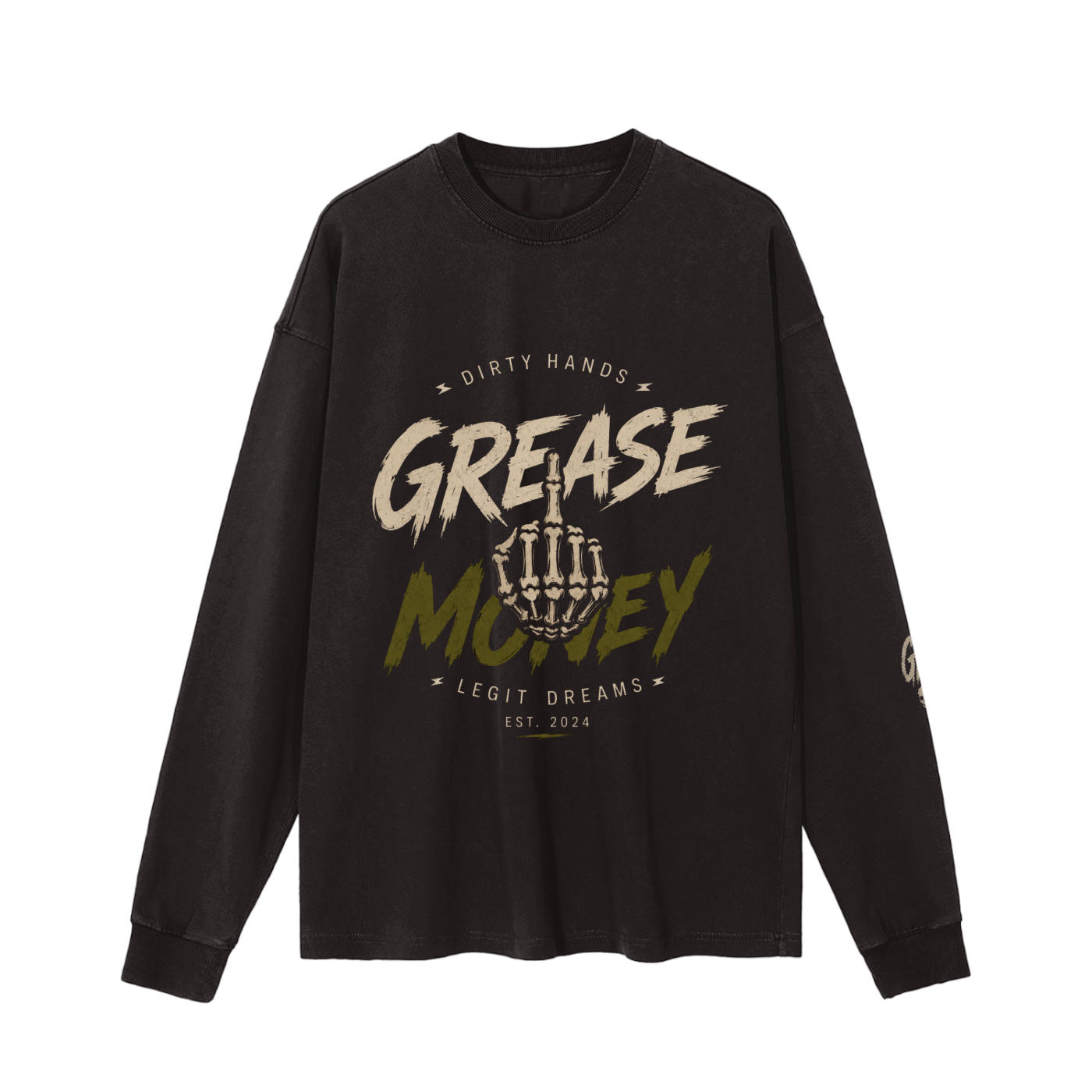 Vintage Washed Long Sleeve T-Shirt